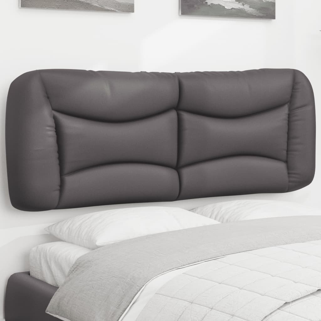 szürke műbőr fejtámla párna Hvar 120 cm