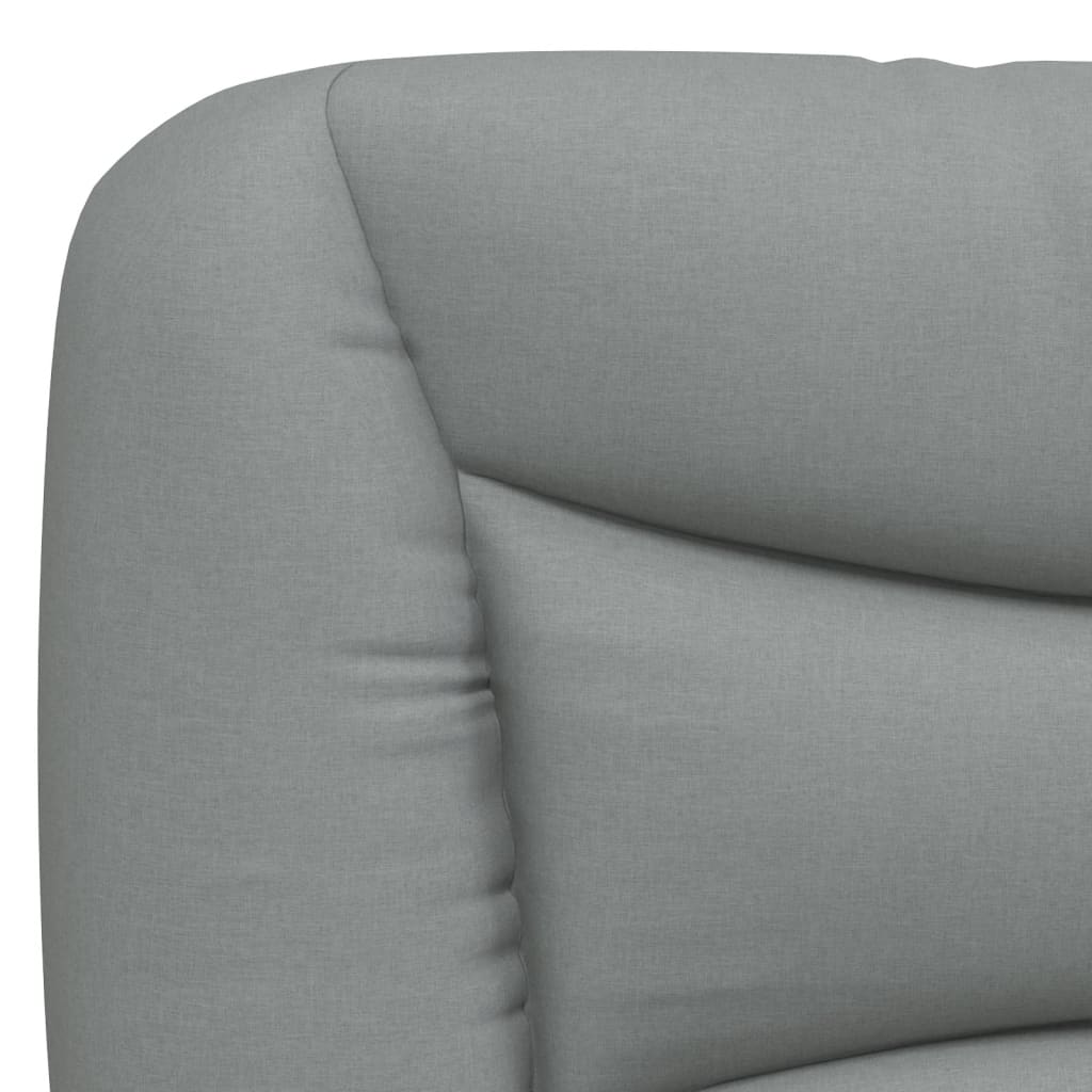 világosszürke szövet fejtámla párna Hvar 140 cm