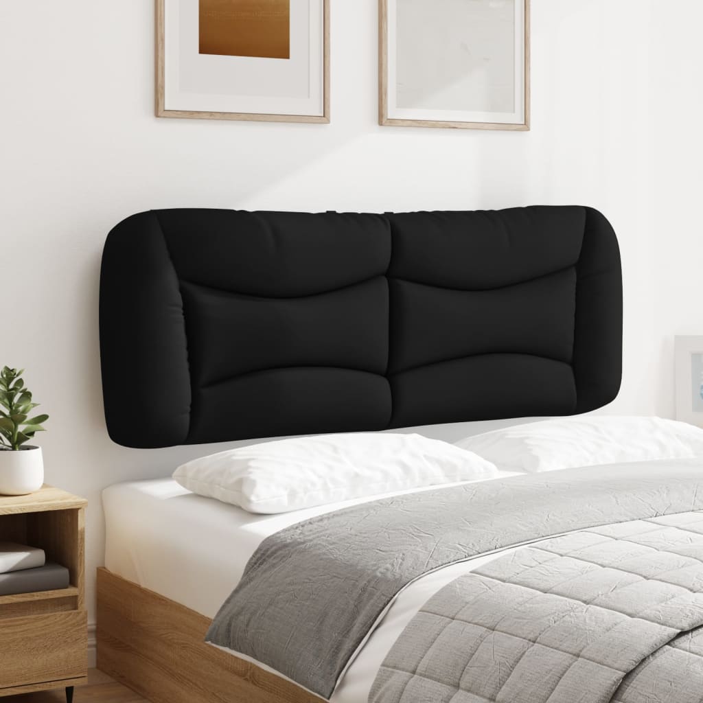 fekete szövet fejtámla párna Hvar 140 cm