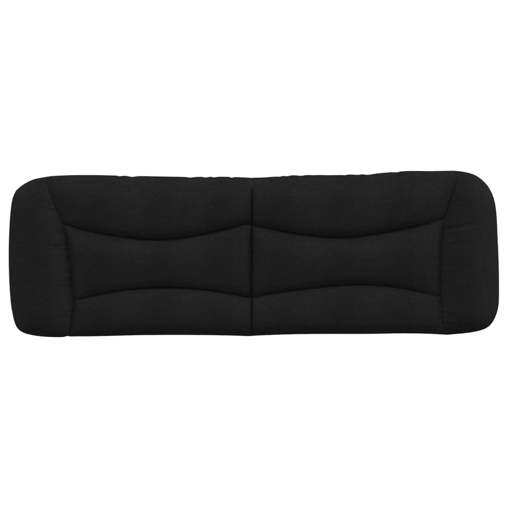 fekete szövet fejtámla párna Hvar 160 cm