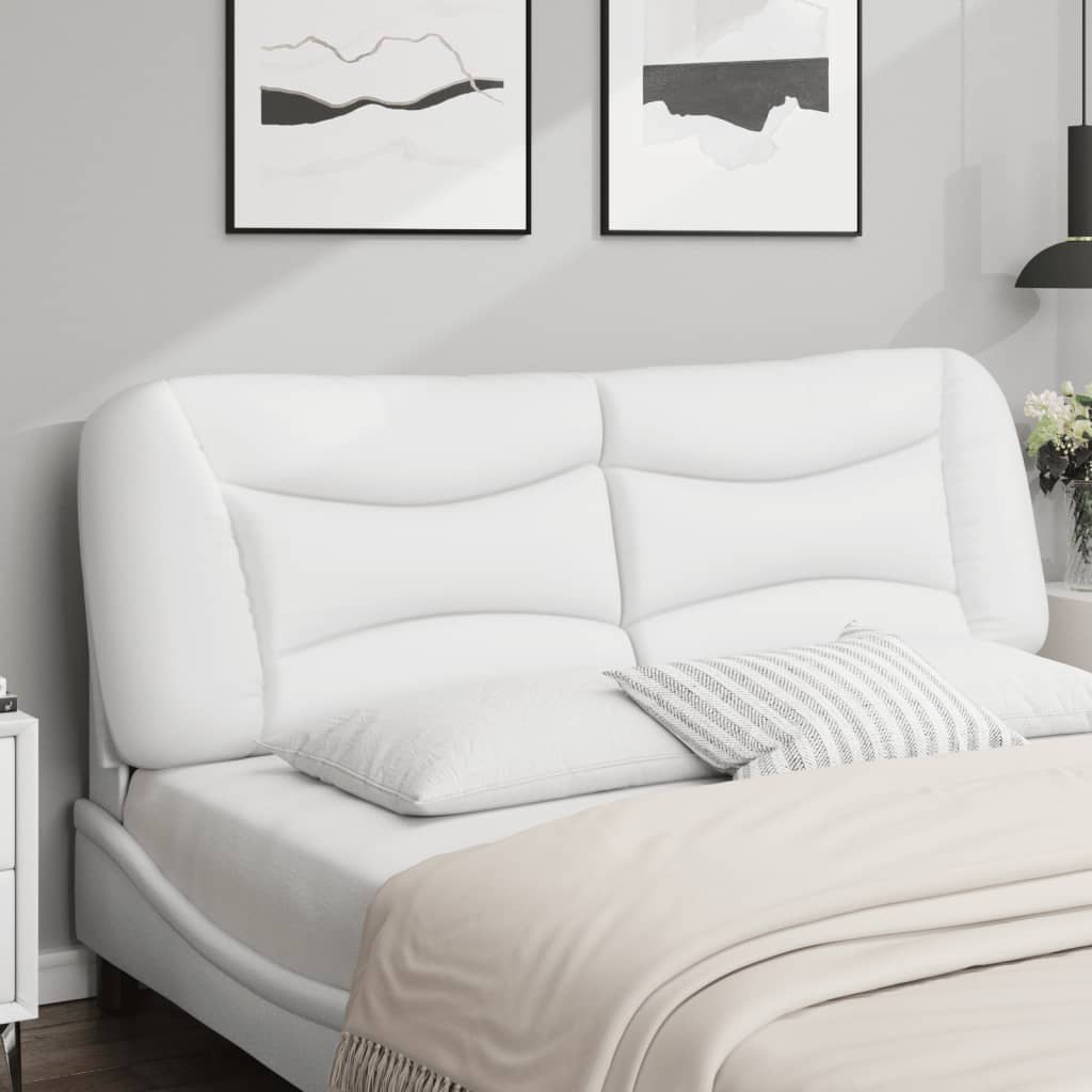 fehér műbőr fejtámla párna Hvar 160 cm