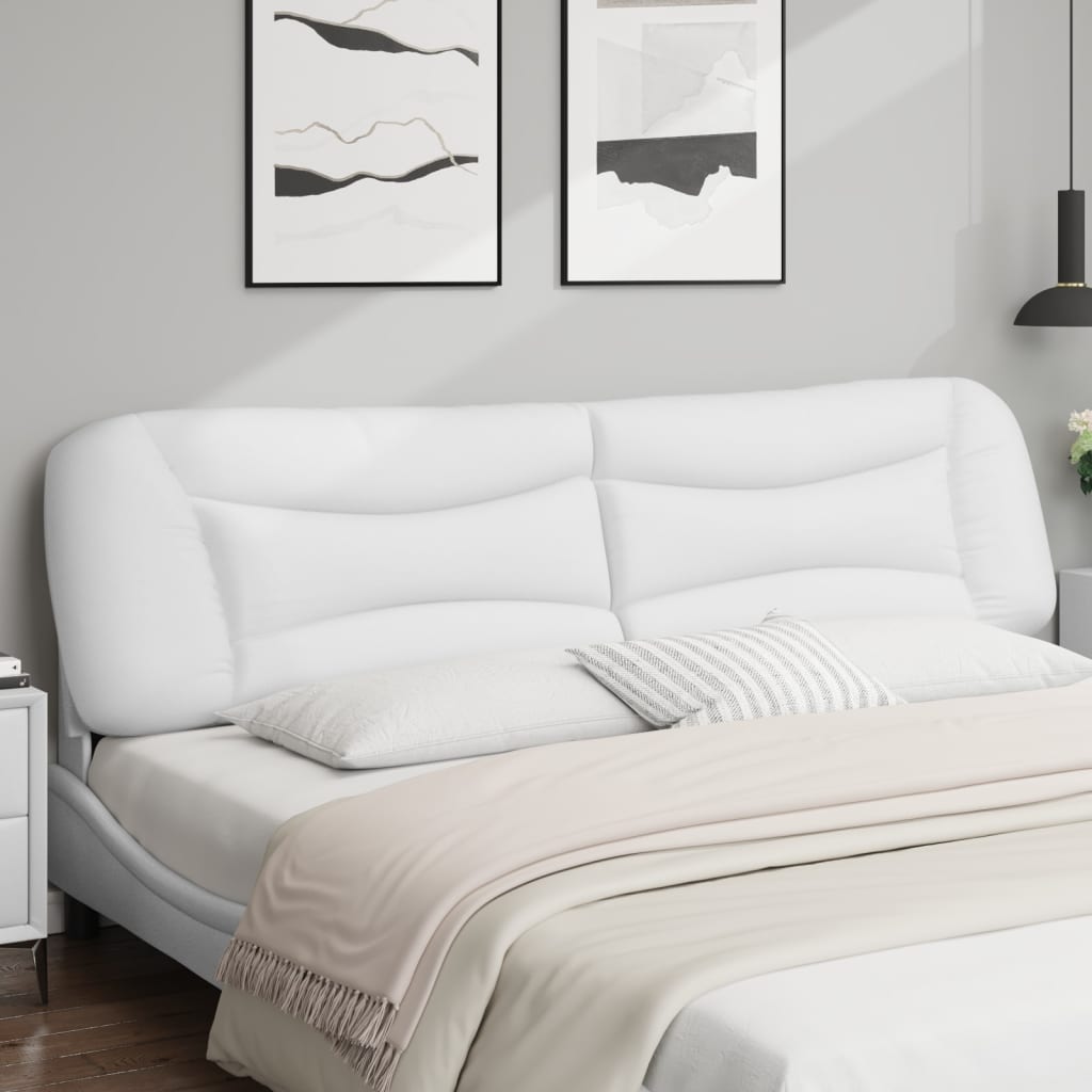 fehér műbőr fejtámla párna Hvar 200 cm