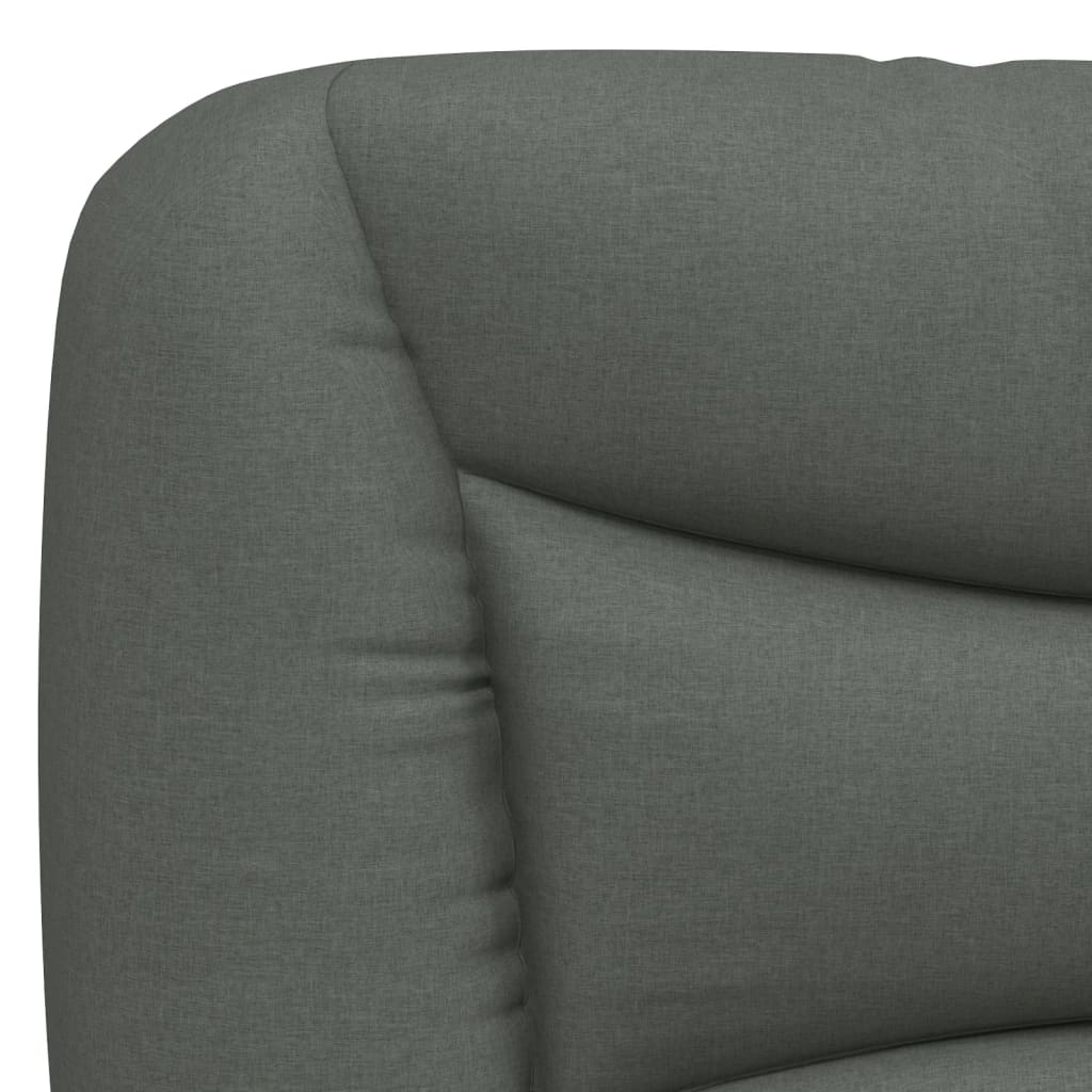 sötétszürke szövet fejtámla párna Hvar 152 cm