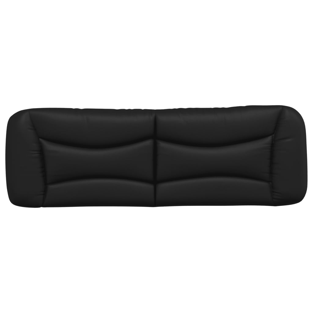 fekete műbőr fejtámla párna Hvar 152 cm