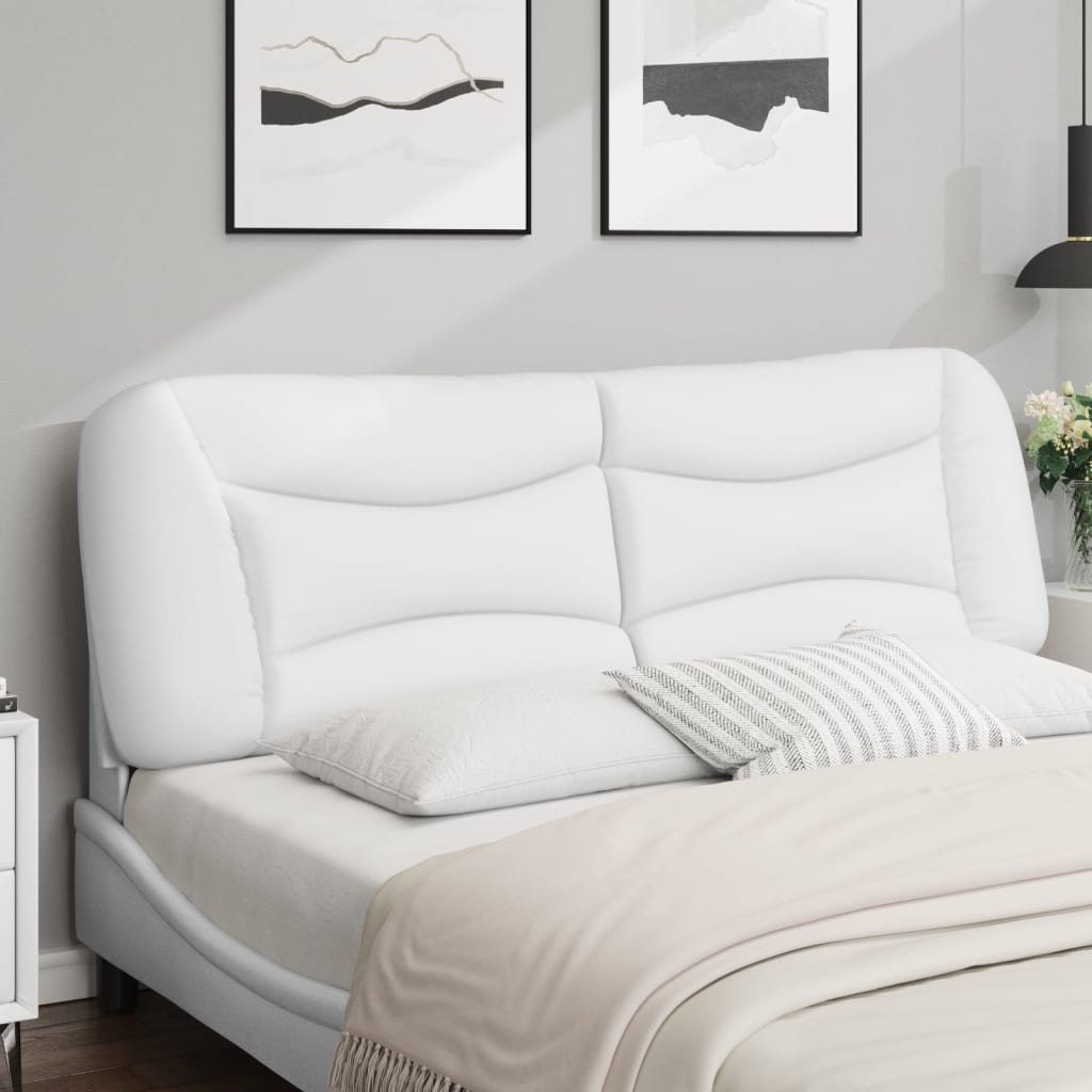 fehér műbőr fejtámla párna Hvar 152 cm