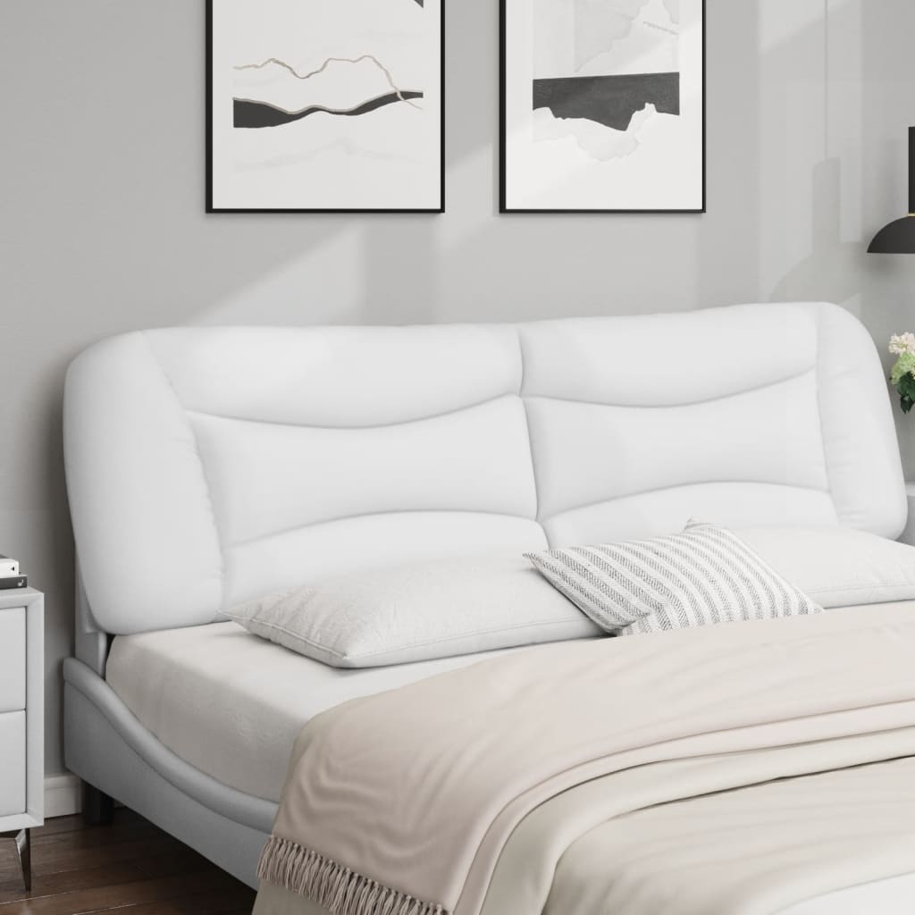 fehér műbőr fejtámla párna Hvar 193 cm
