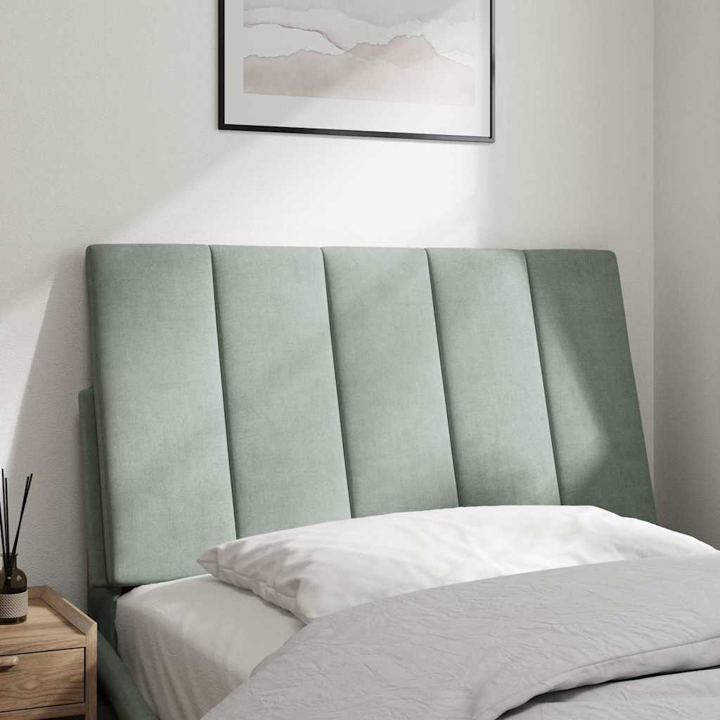 világosszürke bársony fejtámla párna Hanko 80 cm