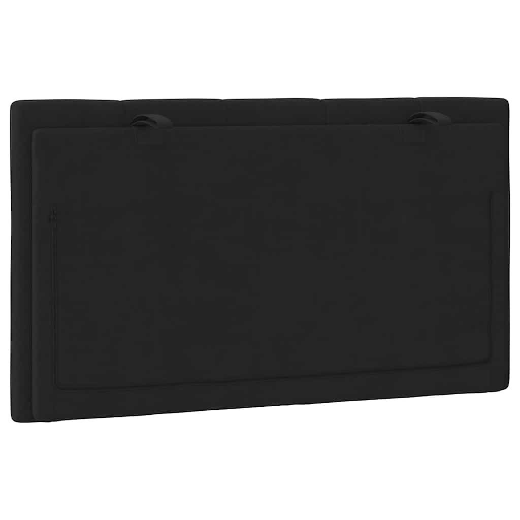 fekete bársony fejtámla párna Hanko 80 cm