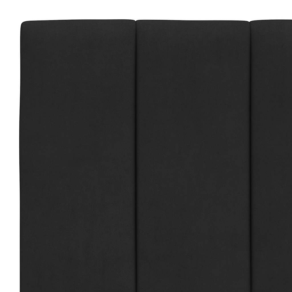 fekete bársony fejtámla párna Hanko 80 cm