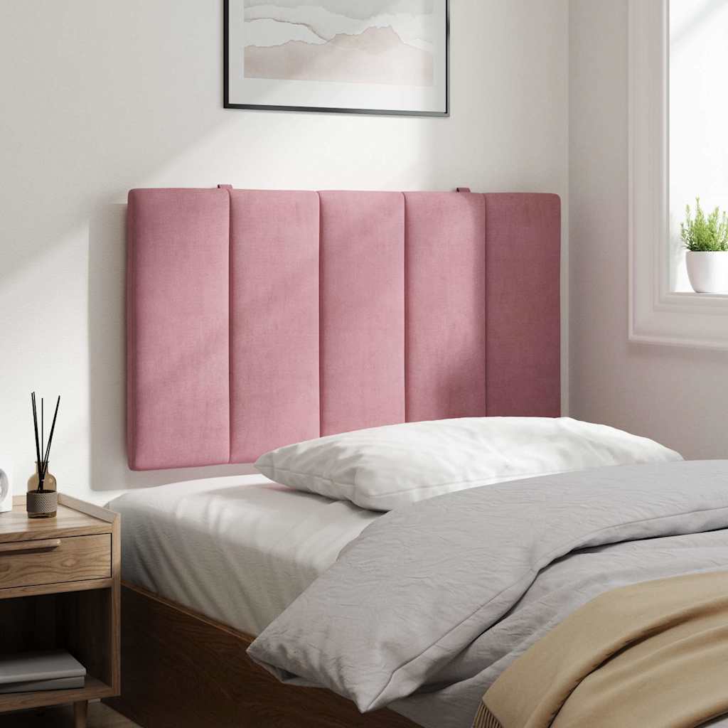 rózsaszín bársony fejtámla párna Hanko 80 cm
