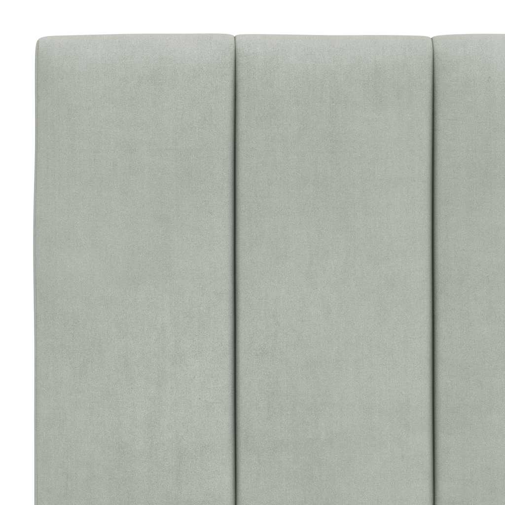 világosszürke bársony fejtámla párna Hanko 90 cm