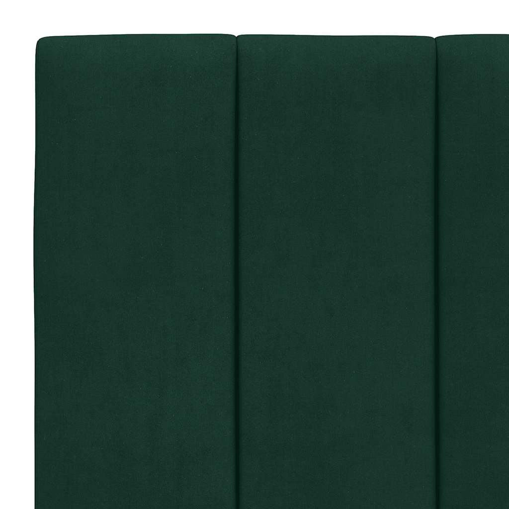 sötétzöld bársony fejtámla párna Hanko 90 cm
