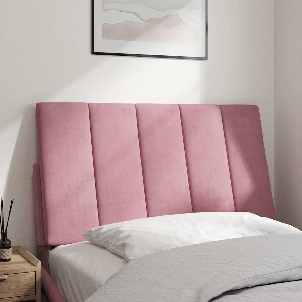 rózsaszín bársony fejtámla párna Hanko 90 cm