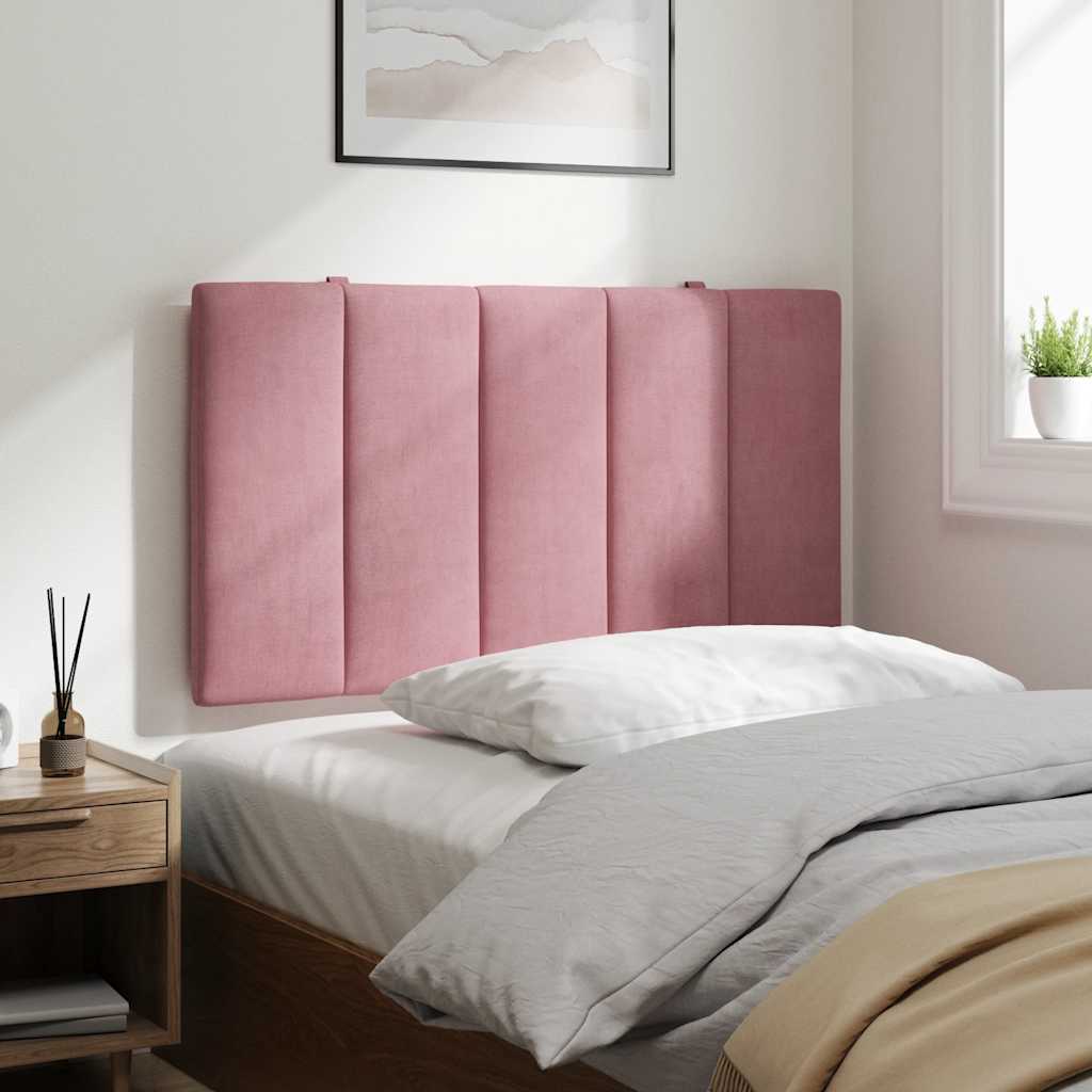 rózsaszín bársony fejtámla párna Hanko 90 cm