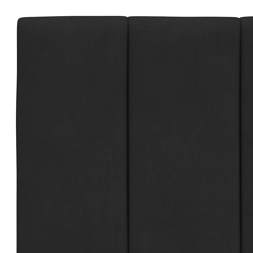 fekete bársony fejtámla párna Hanko 100 cm