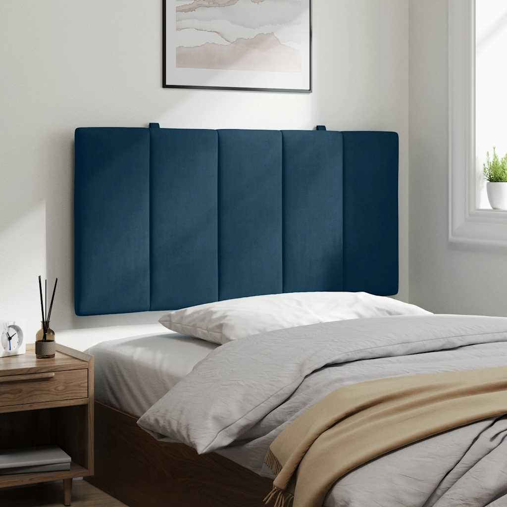 kék bársony fejtámla párna Hanko 100 cm