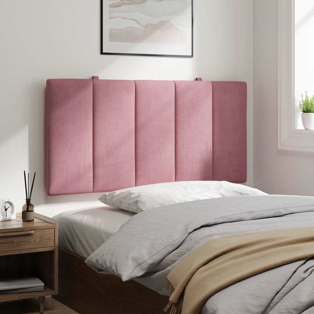 rózsaszín bársony fejtámla párna Hanko 100 cm