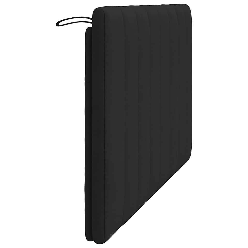 fekete bársony fejtámla párna Hanko 120 cm