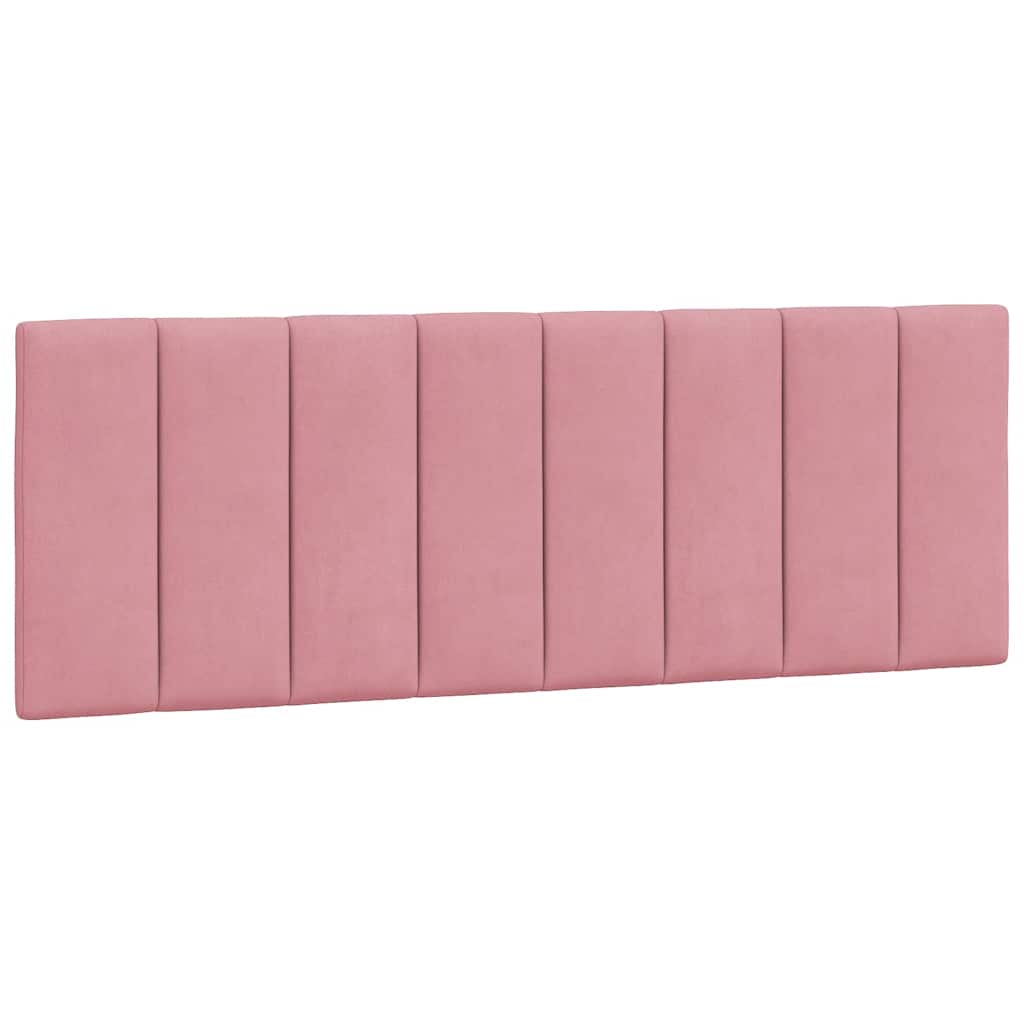 rózsaszín bársony fejtámla párna Hanko 120 cm