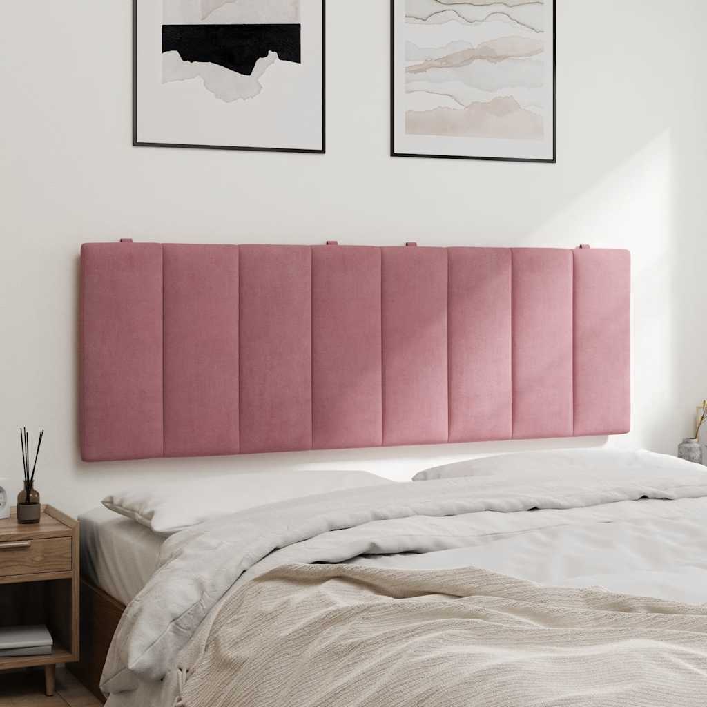 rózsaszín bársony fejtámla párna Hanko 120 cm