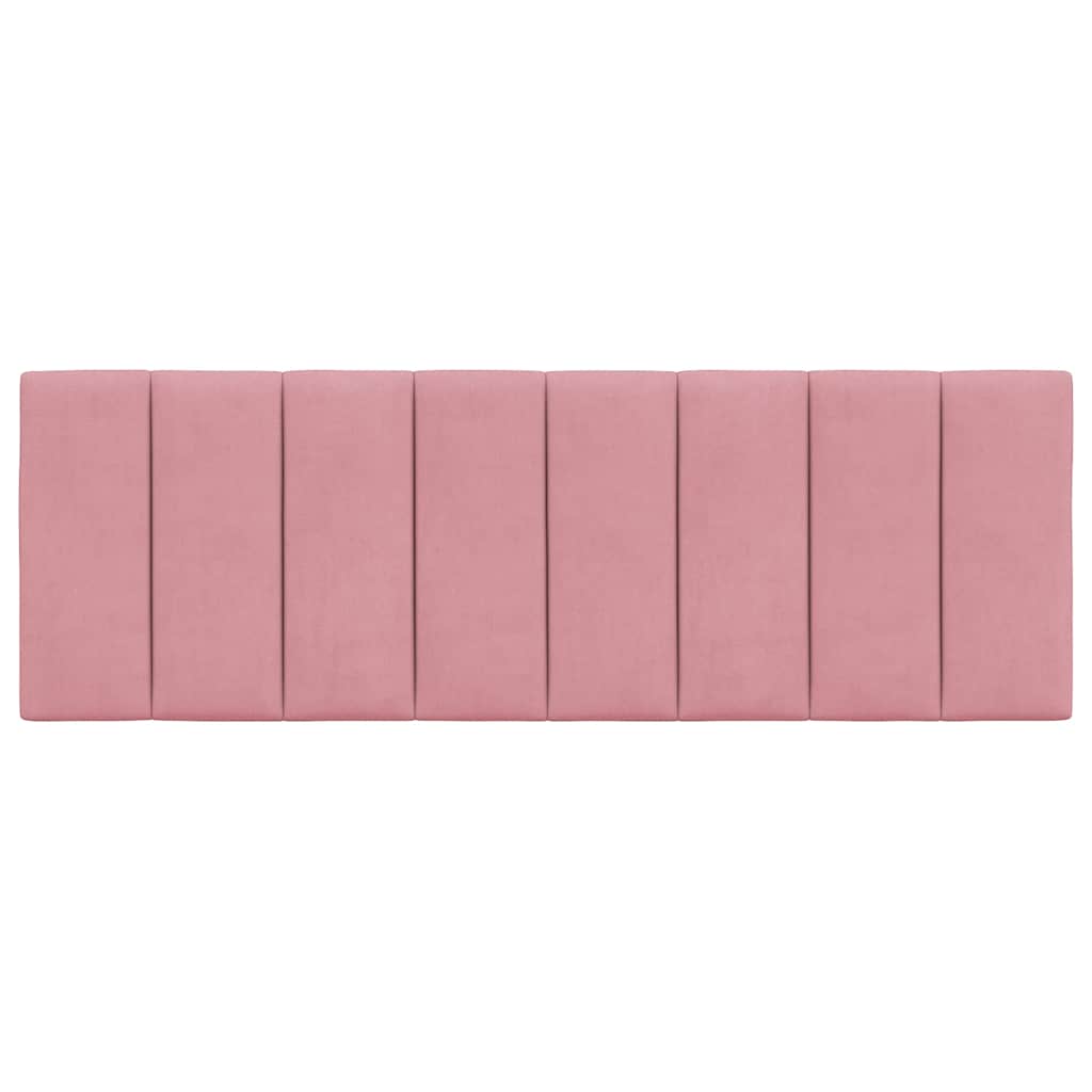 rózsaszín bársony fejtámla párna Hanko 120 cm