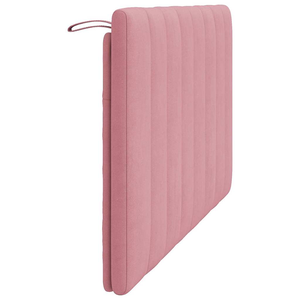 rózsaszín bársony fejtámla párna Hanko 120 cm