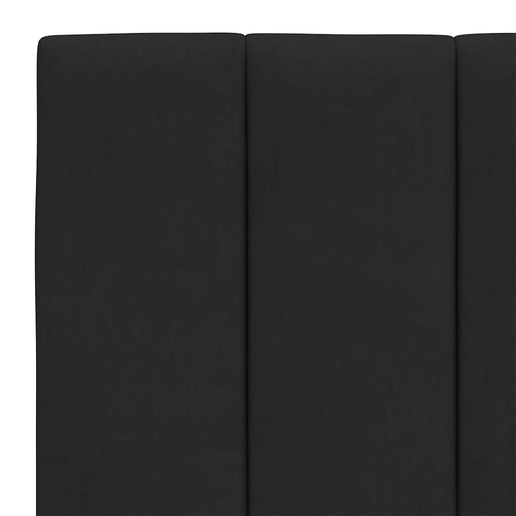 fekete bársony fejtámla párna Hanko 140 cm