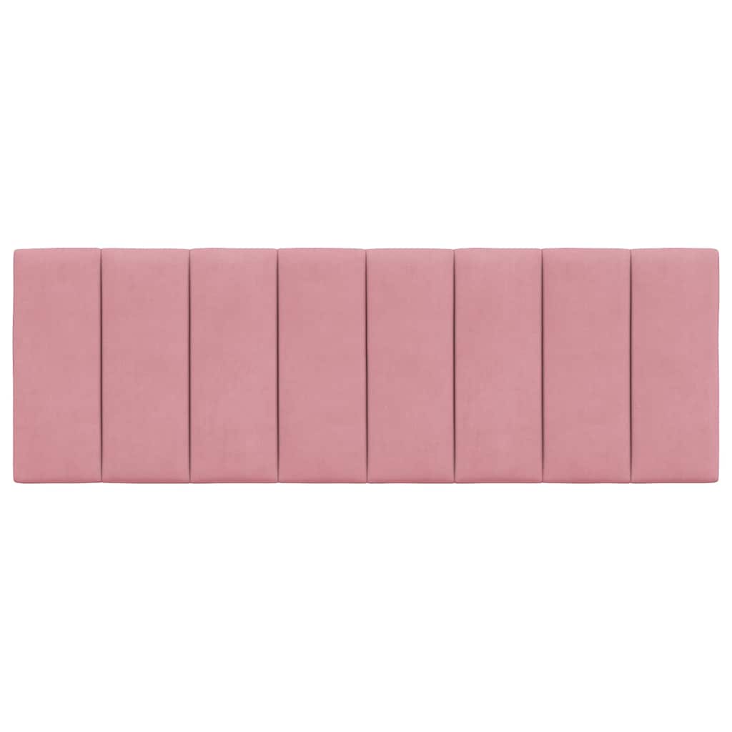 rózsaszín bársony fejtámla párna Hanko 140 cm