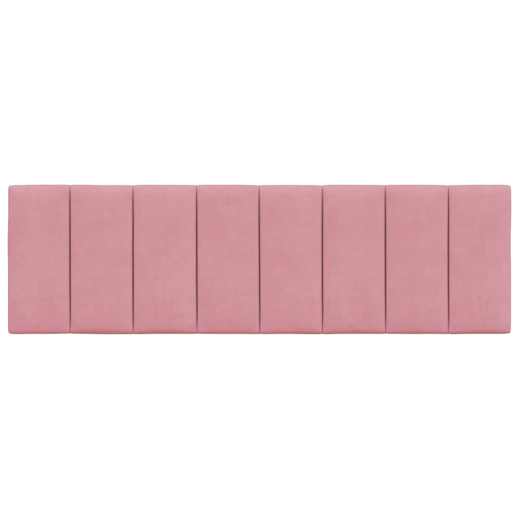 rózsaszín bársony fejtámla párna Hanko 160 cm