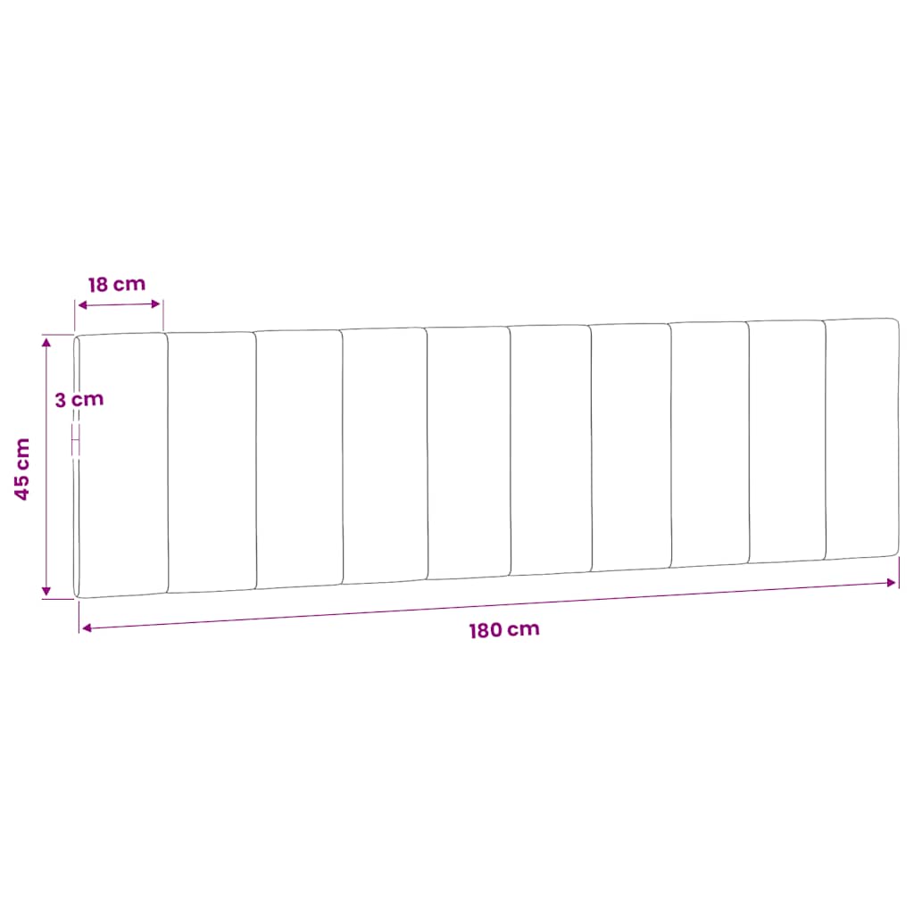 kék bársony fejtámla párna Hanko 180 cm