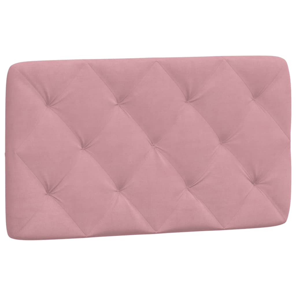 rózsaszín bársony fejtámla párna 80 cm