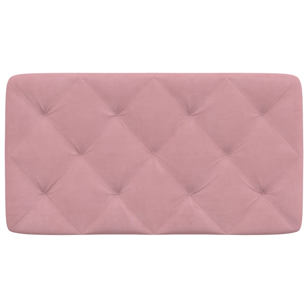rózsaszín bársony fejtámla párna 80 cm