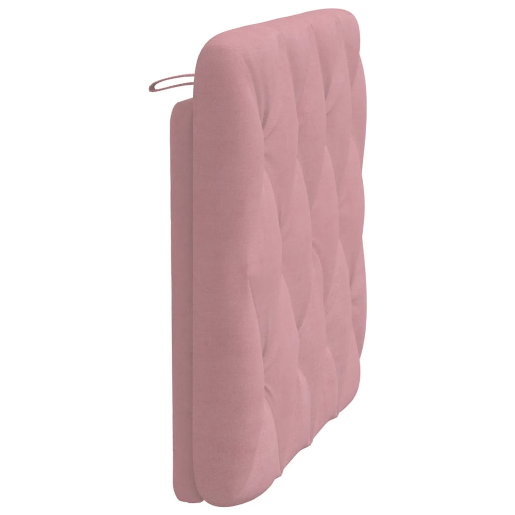 rózsaszín bársony fejtámla párna 80 cm