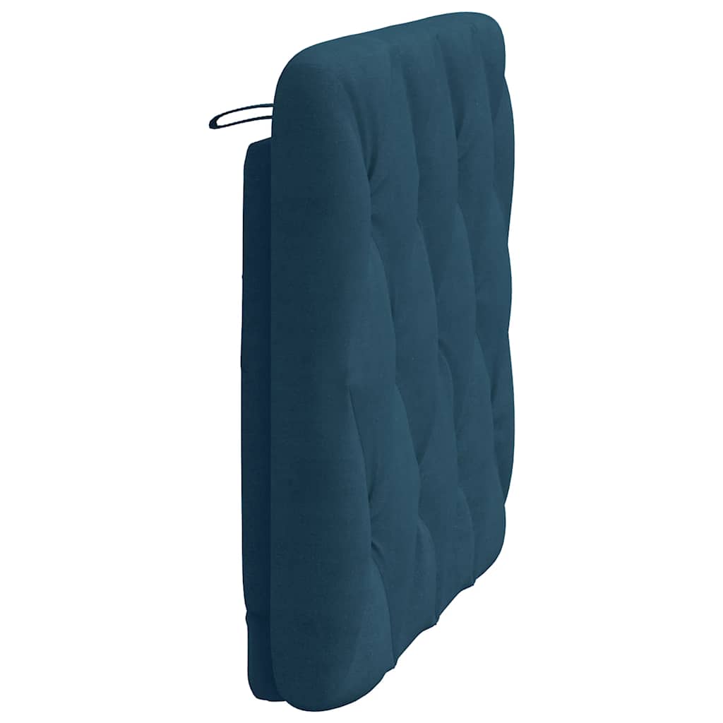 kék bársony fejtámla párna 90 cm