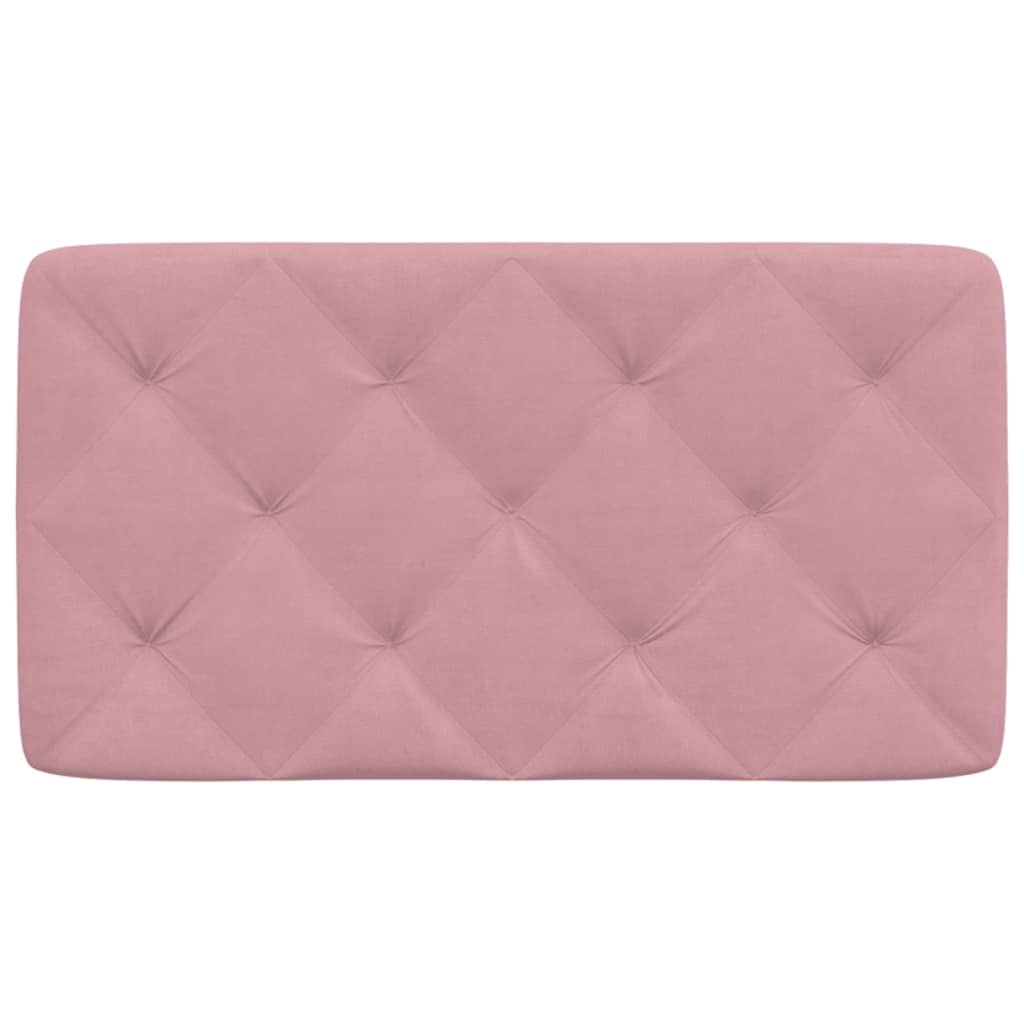rózsaszín bársony fejtámla párna 90 cm
