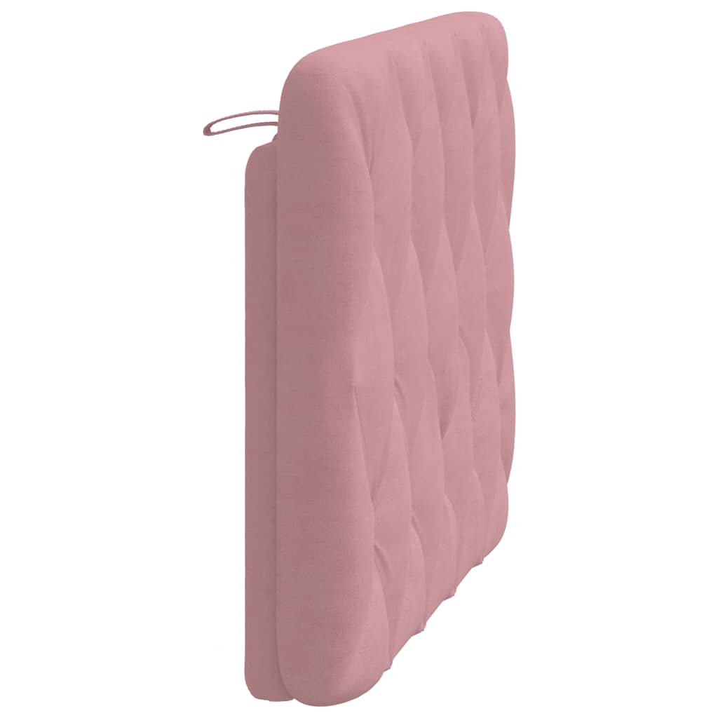 rózsaszín bársony fejtámla párna 100 cm