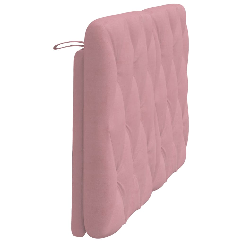 rózsaszín bársony fejtámla párna 120 cm