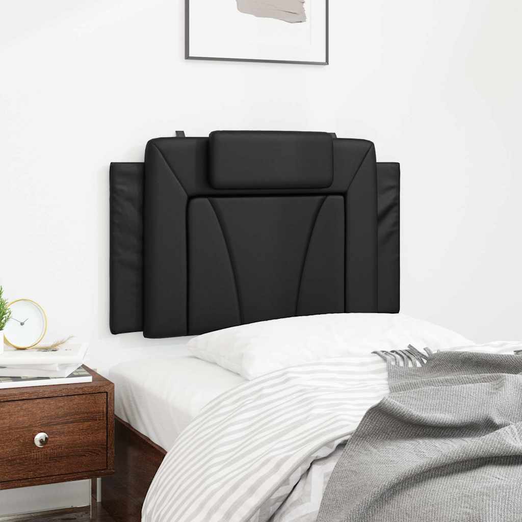 fekete műbőr fejtámla párna Viana 80 cm