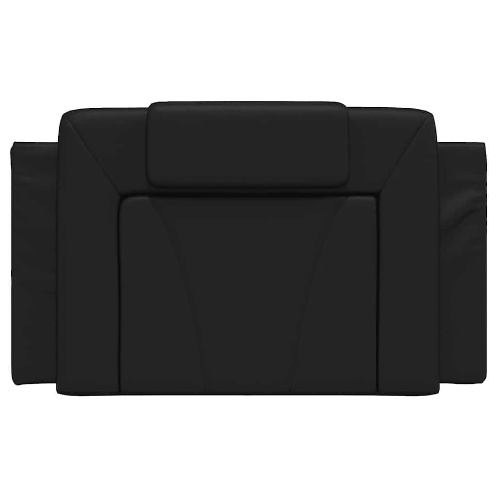 fekete műbőr fejtámla párna Viana 80 cm
