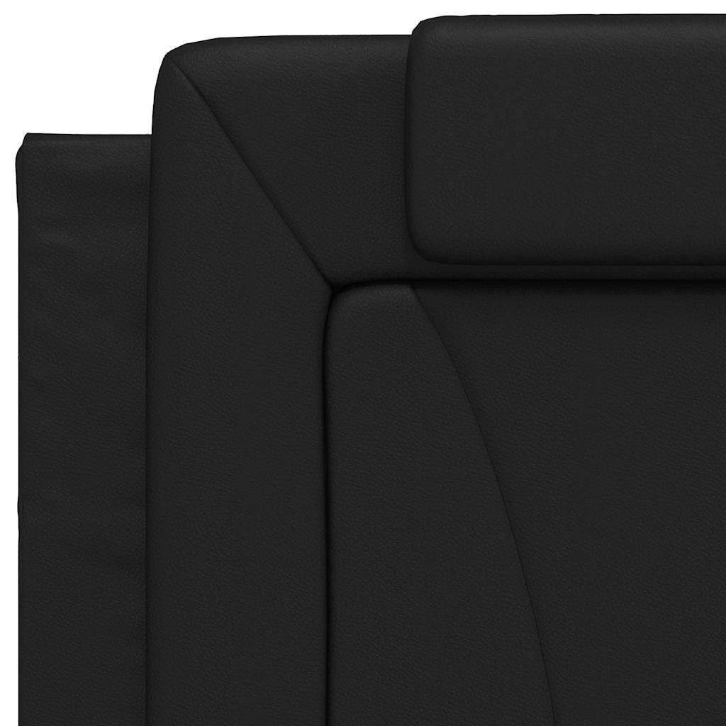 fekete műbőr fejtámla párna Viana 80 cm