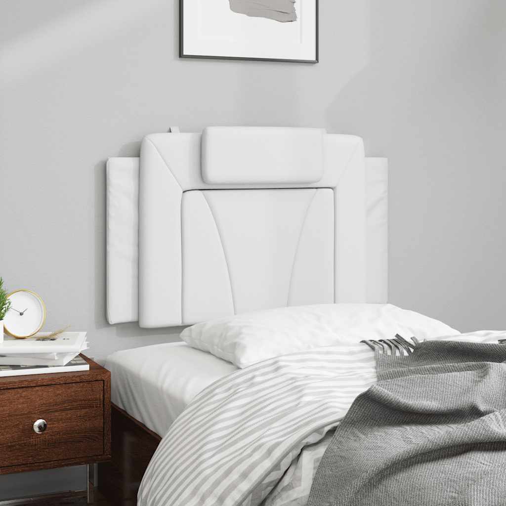 fehér műbőr fejtámla párna Viana 80 cm