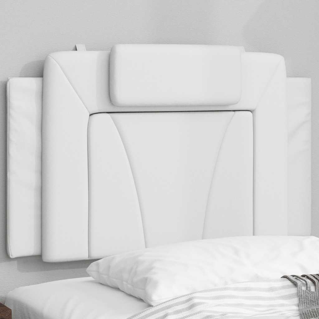 fehér műbőr fejtámla párna Viana 80 cm