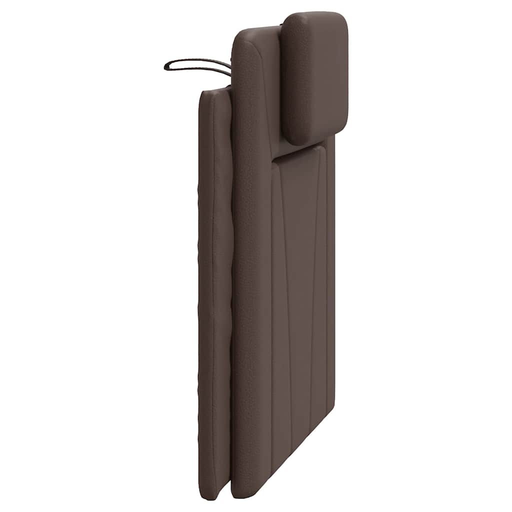 barna műbőr fejtámla párna Viana 80 cm