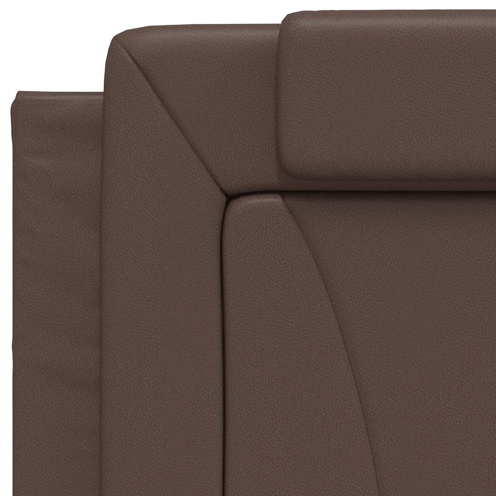 barna műbőr fejtámla párna Viana 80 cm