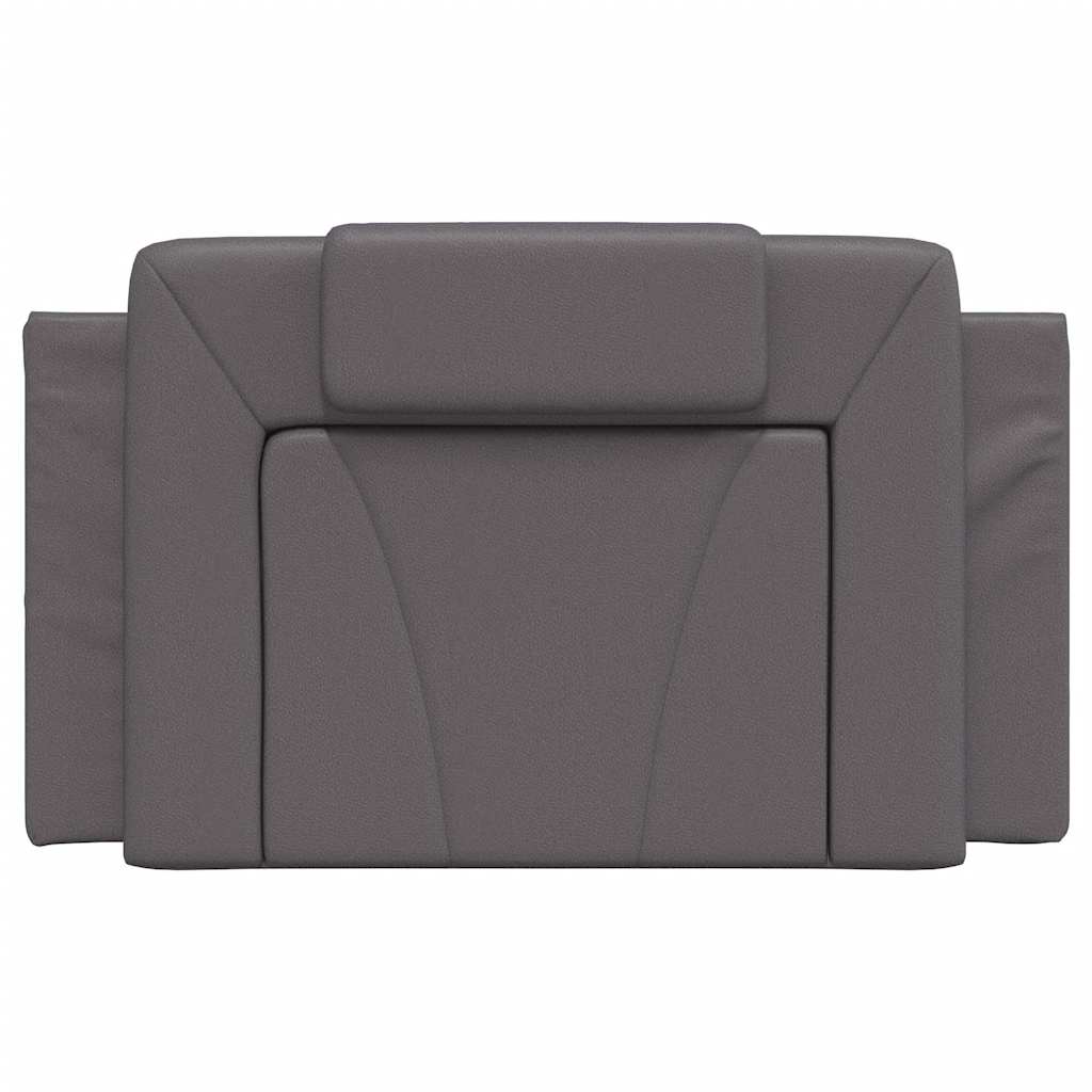 szürke műbőr fejtámla párna Viana 80 cm