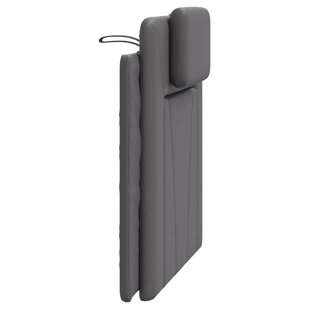 szürke műbőr fejtámla párna Viana 80 cm