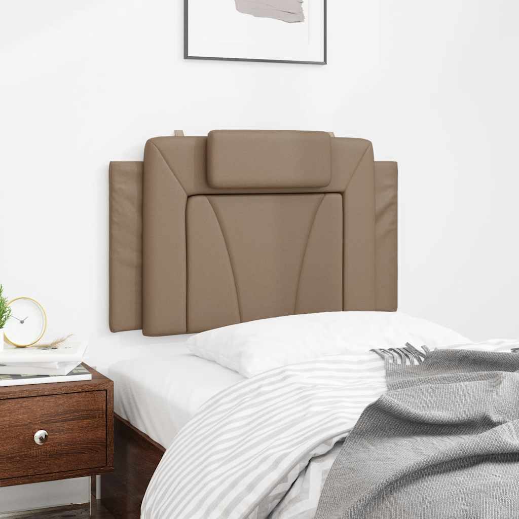 cappuccino színű műbőr fejtámla párna Viana 80 cm