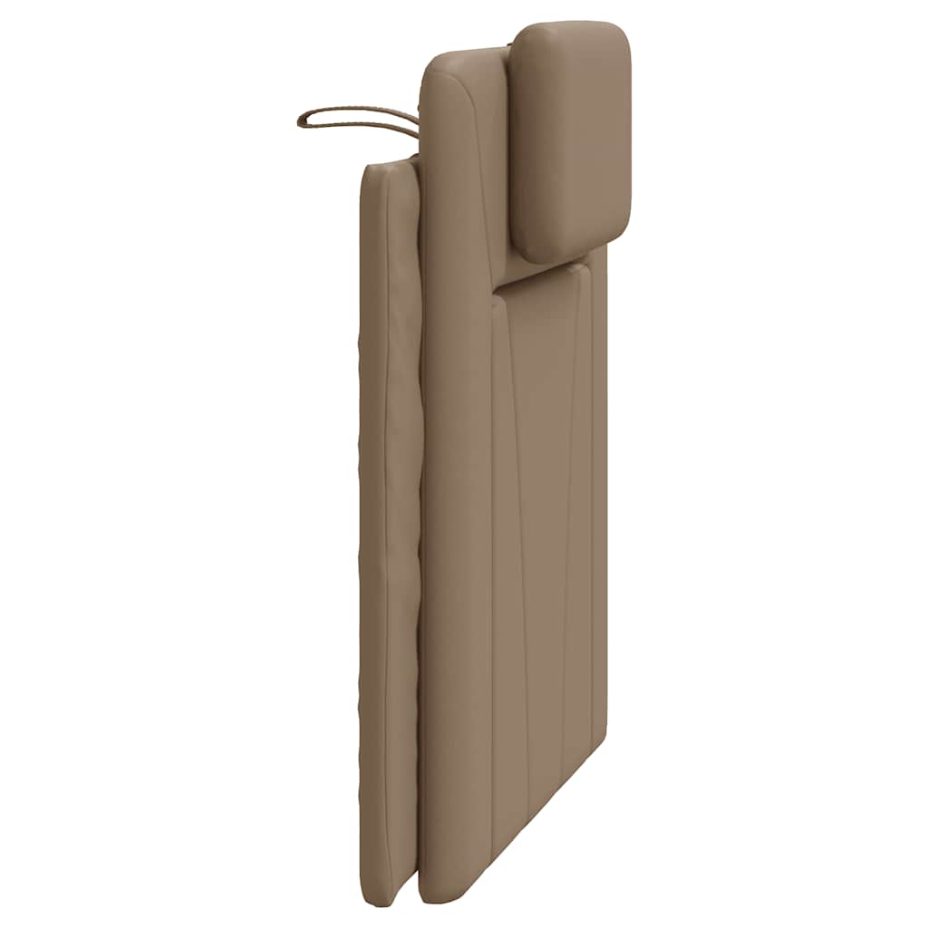 cappuccino színű műbőr fejtámla párna Viana 80 cm