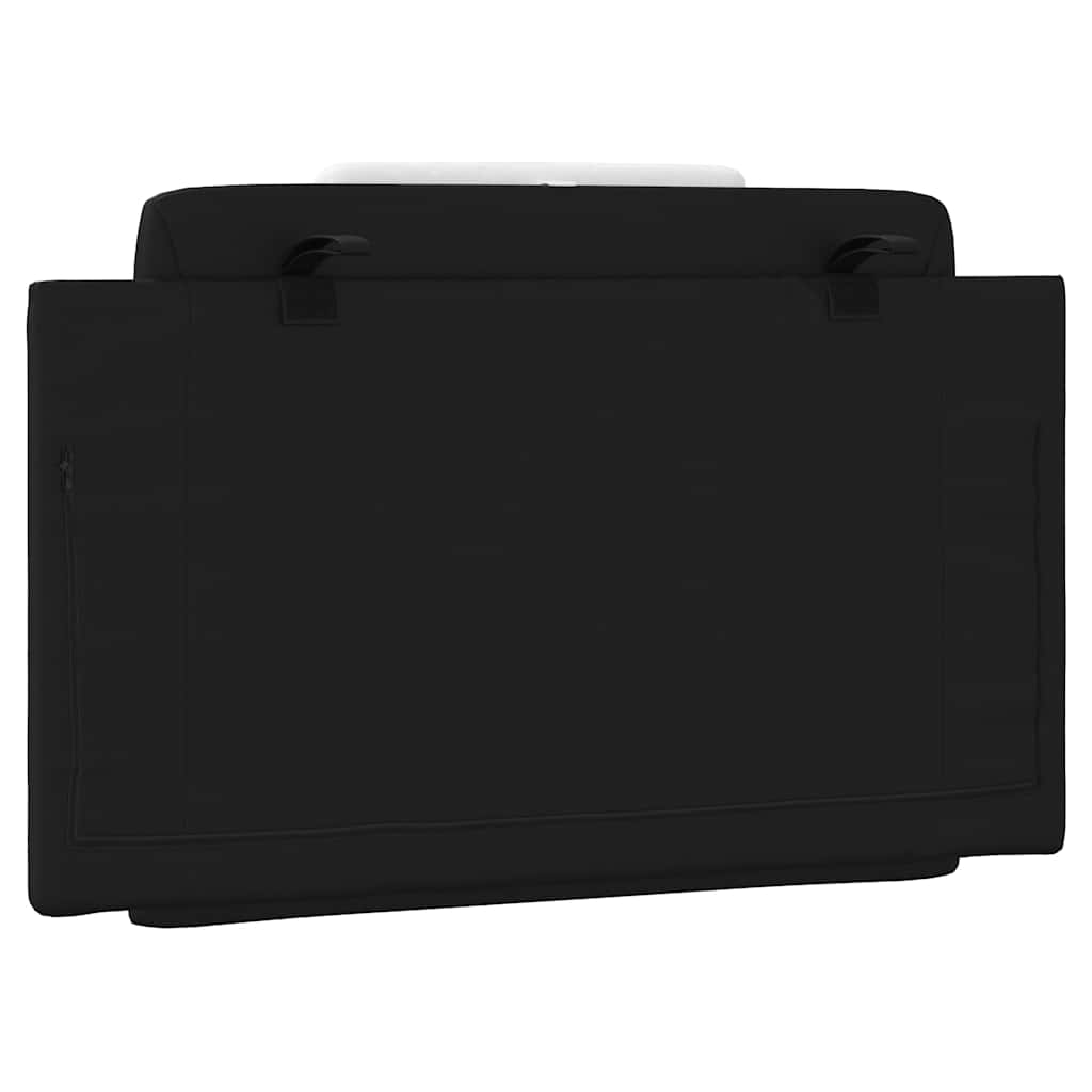 fekete és fehér műbőr fejtámla párna Viana 80 cm