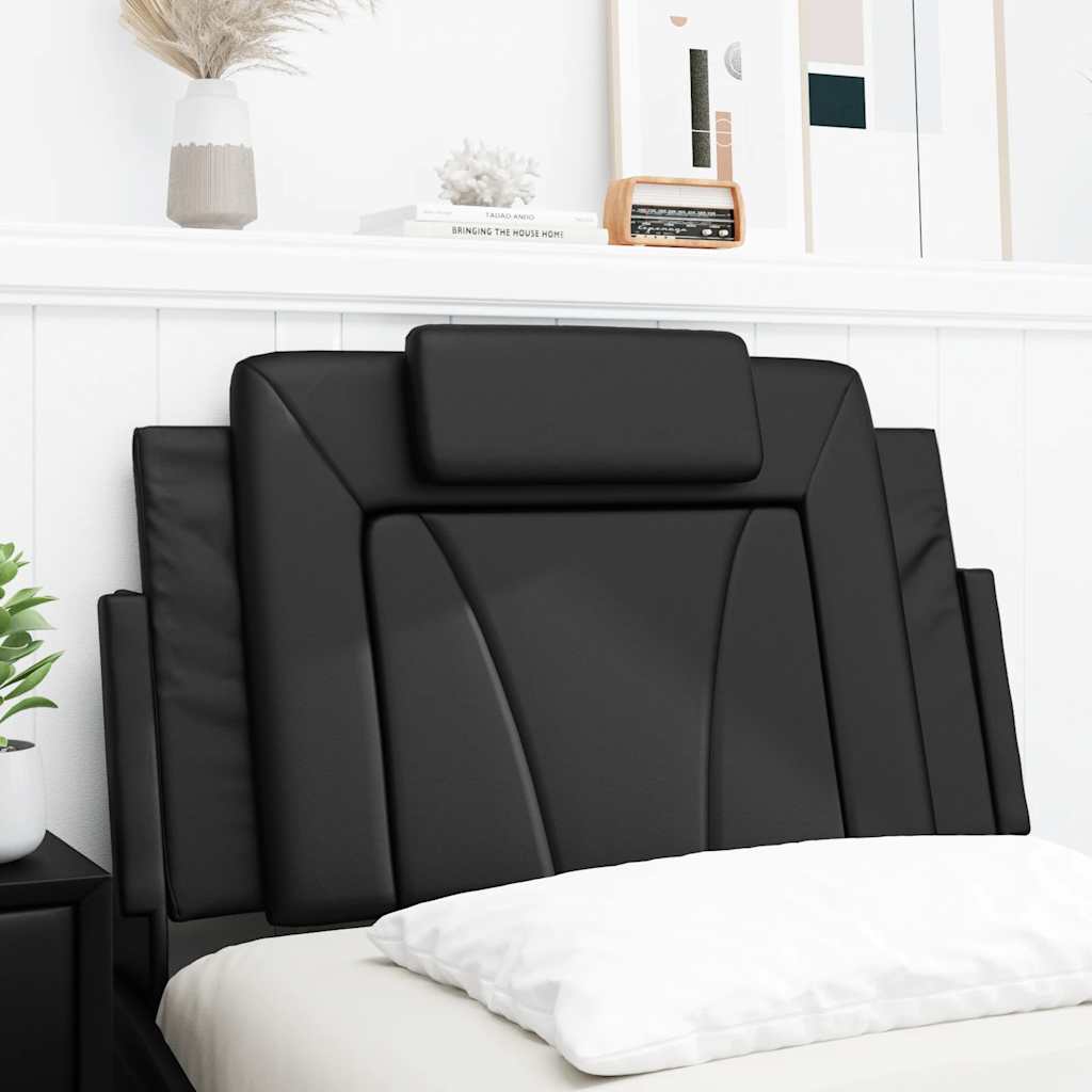 fekete műbőr fejtámla párna Viana 90 cm
